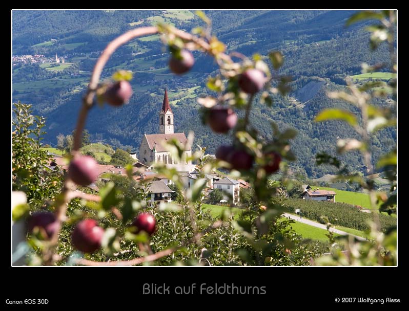 Blick auf Feldthurns